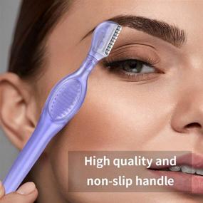 img 2 attached to 🪒 Fciqven Eyebrow Razors (15 Pcs) - Multi-Purpose Face Shavers for Women and Men, Professional Makeup & Grooming Tools with Precision Cover