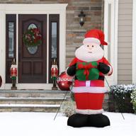 sunnydaze inflatable christmas decoration seasonal seasonal decor logo