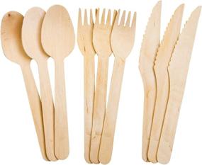 img 2 attached to Disposable Eco Friendly Biodegradable Compostable Flatware