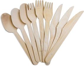 img 3 attached to Disposable Eco Friendly Biodegradable Compostable Flatware