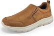 tiosebon leather loafers comfortable walking driving men's shoes logo