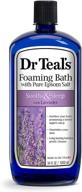 🛀 34 жидких унции пенящаяся ванна dr teal's с чистой эпсомской солью, лаванда успокоение и сон - улучшена для максимального расслабления logo