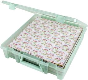 img 4 attached to ArtBin Super Satchel 1-Compartment Box, Mint Craft Organizer - 1 Pack