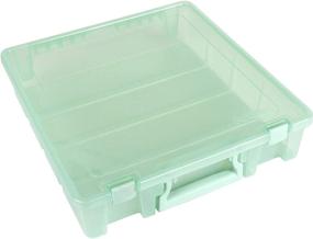 img 3 attached to ArtBin Super Satchel 1-Compartment Box, Mint Craft Organizer - 1 Pack