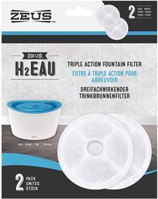 img 4 attached to 🐶 Zeus H2EAU Triple Action Fountain Filter: Enhance Dog's Water Fountain with Replacement Filters (2-Pack)