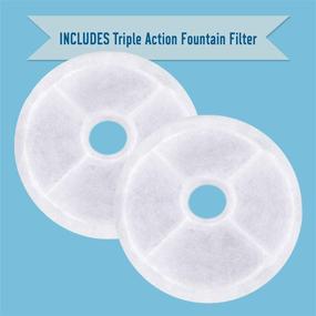 img 2 attached to 🐶 Zeus H2EAU Triple Action Fountain Filter: Enhance Dog's Water Fountain with Replacement Filters (2-Pack)