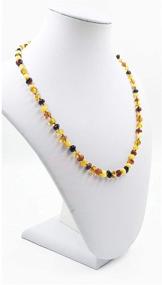 img 1 attached to 📿 Certified Genuine Adult Amber Necklace - Baroque Multi Color Amber Necklace (18 Inches)