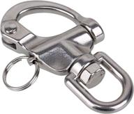 🔗 rdexp small stainless steel snap shackles: durable quick release swivel bail rigging perfection логотип