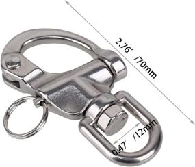 img 1 attached to 🔗 RDEXP Small Stainless Steel Snap Shackles: Durable Quick Release Swivel Bail Rigging Perfection