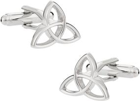 img 4 attached to Подарочный набор манжетных пуговиц Celtic Triquetra от Cuff Daddy: высококачественные манжетки, вдохновленные кельтским стилем, для изысканных высказываний