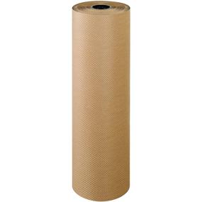 img 1 attached to 📦 Aviditi Indented Kraft Paper Roll, 60# - 36" x 300' - Kraft - 100% Recycled - Ideal for Packing, Wrapping, Craft, Postal, Shipping - Made in The USA