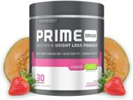 🍓 strawberry melon pre workout energy drink powder - prime drive energy, boosts metabolism, provides extreme energy, focus, and intensity - 10.2oz (30 servings) logo