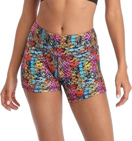 img 4 attached to 🩳 HDE Women's Workout Shorts - 4 Inch Inseam Athletic Shorts for Gym, Yoga, Running, Volleyball