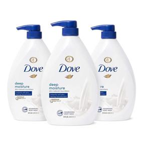 img 4 attached to Dove Body Wash with Pump: Nourishing Deep Moisture Cleanser for Soft, Healthy Skin – 34 oz, 3 Count