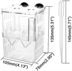 img 1 attached to Senzeal Fish Breeder Box: Optimal Plastic Isolation & Hatching Incubator for Baby Fish, Shrimp, Clownfish & Guppy