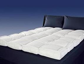 img 1 attached to 💎 WESTEX Premium Queen Size White Down-Top Feather Bed (432006) for Ultimate Luxury