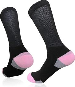 img 2 attached to 🧦 Womens Diabetic Athletic Crew Socks: Non-Binding, Moisture-Cushioned Running & Workout Socks for Sports and Casual Wear – Size 9-11