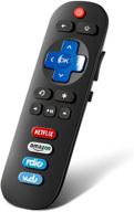 📺 universal replacement remote for tcl roku tv with netflix, rdio, vudu buttons - compatible with tcl smart led 4k hd and more tvs logo