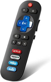 img 1 attached to 📺 Universal Replacement Remote for TCL Roku TV with Netflix, Rdio, Vudu Buttons - Compatible with TCL Smart LED 4k HD and More TVs