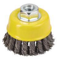 🔧 hoyin 8-inch knotted brush grinders with 11nc thread size, 0.020-inch wire thickness logo
