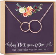 dear ava daughter necklace rose gold plated brass logo