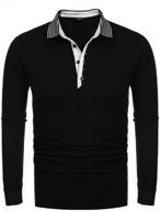 👔 sophisticated style: coofandy sleeve casual striped classic men's shirts logo