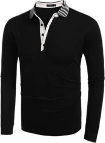 img 3 attached to 👔 Sophisticated Style: COOFANDY Sleeve Casual Striped Classic Men's Shirts