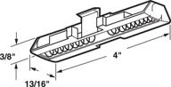 enhance bifold door performance with prime-line n 6539 slide guide, nylon (pack of 2) logo