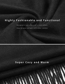 img 1 attached to 👗 Pashmina Evening Dresses: Effortlessly Chic Women's Accessories for Scarves & Wraps