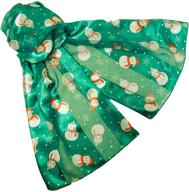 silver snowmen christmas holiday scarves women's accessories for scarves & wraps logo