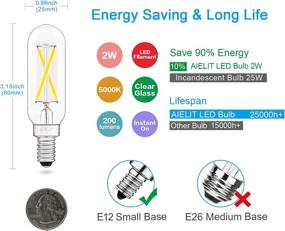 img 1 attached to Dimmable Filament Bulb - Candelabra Equivalent by AIELIT