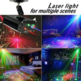 img 3 attached to Lively Laser Lights for Party: DJ Disco Ball Strobe Light, Sound Activated LED Projector for Memorable Parties, Christmas Decorations, Birthday Celebrations, KTV, and Bars