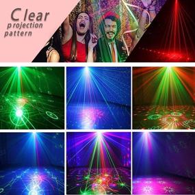 img 2 attached to Lively Laser Lights for Party: DJ Disco Ball Strobe Light, Sound Activated LED Projector for Memorable Parties, Christmas Decorations, Birthday Celebrations, KTV, and Bars