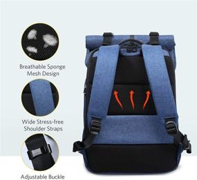 img 1 attached to 🎒 Ultimate Protection: NINETYGO Waterproof Notebook Expandable Backpack