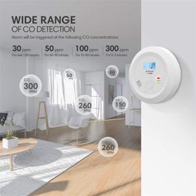 img 1 attached to 🔋 Advanced X-Sense CO03B Carbon Monoxide Detector Alarm: Replaceable Battery-Operated, Digital Display for Enhanced Safety