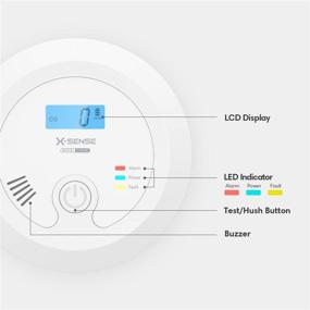 img 3 attached to 🔋 Advanced X-Sense CO03B Carbon Monoxide Detector Alarm: Replaceable Battery-Operated, Digital Display for Enhanced Safety