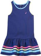 👗 nautica girls dress ribbon 10: stylish and versatile girls' clothing in dresses logo