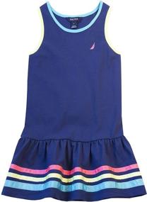 img 2 attached to 👗 Nautica Girls Dress Ribbon 10: Stylish and Versatile Girls' Clothing in Dresses