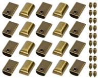 🔗 20 pieces bronze rectangle style zipper tail clip - onlykxy metal zipper stopper logo