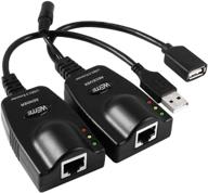 weme usb 2.0 удлинитель: rj45 через кабель cat5e/cat6, 100 м ethernet-удлинение типа a мужской к a женскому с источником питания логотип