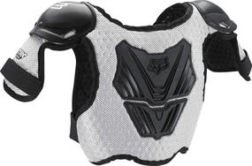 img 1 attached to 🏍️ Fox Racing Unisex-Child Youth Titan Motocross Roost Deflector Review: Black/Silver M/L Size - Must-Have Protective Gear for Young Riders