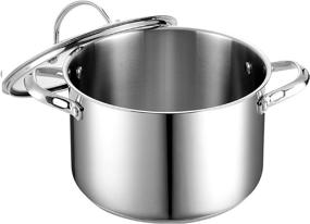 img 3 attached to 6-Quart Stainless Steel Stockpot with Lid by Cooks Standard