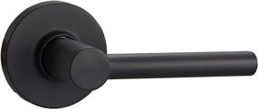 img 3 attached to 🚪 Timeless Elegance Meets Functionality: Amazon Basics Contemporary Madison Door Lever, Passage, Matte Black