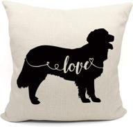 golden retriever throw pillow cover - perfect gift for dog lovers, weddings, or new couples логотип