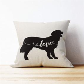 img 2 attached to Golden Retriever Throw Pillow Cover - Perfect Gift for Dog Lovers, Weddings, or New Couples