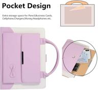 👜 albc cute case for ipad mini 5 2019/5th gen/4/3/2/1 - pink handbag leather stand cover with auto wake/sleep logo