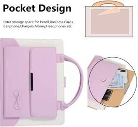 img 4 attached to 👜 Albc Cute Case for iPad Mini 5 2019/5th Gen/4/3/2/1 - Pink Handbag Leather Stand Cover with Auto Wake/Sleep