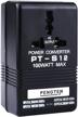 voltage converter conversion transformer black 100w logo