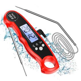 img 4 attached to 🌡️ JXTZ Meat Thermometer: Dual Probe Cooking Thermometer with Alarm, Waterproof Digital Thermometer for Baking, Grill and Oven