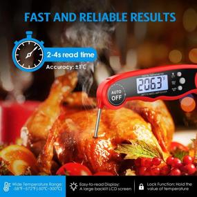 img 3 attached to 🌡️ JXTZ Meat Thermometer: Dual Probe Cooking Thermometer with Alarm, Waterproof Digital Thermometer for Baking, Grill and Oven